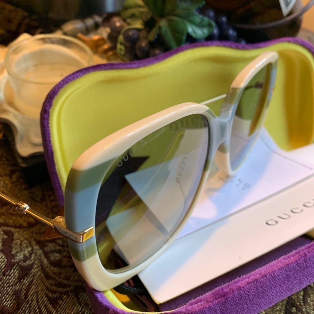 SOLD ⛔️Authentic Gucci 59 Oversized Square acetate/metal sunglasses - Picture 10 of 14